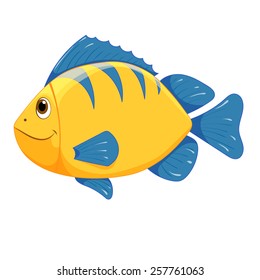 Eps10 illustration of fish on white background.