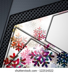 eps10, layered abstract background with snowflakes image