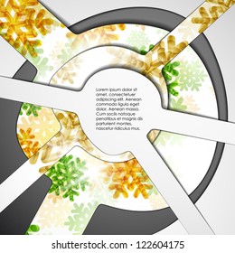 eps10, layered abstract background with snowflakes image