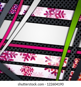 eps10, layered abstract background with snowflakes image