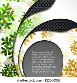 eps10, layered abstract background with snowflakes image