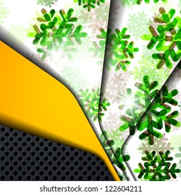 eps10, layered abstract background with snowflakes image