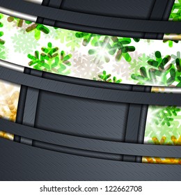 eps10, layered abstract background with snowflakes image