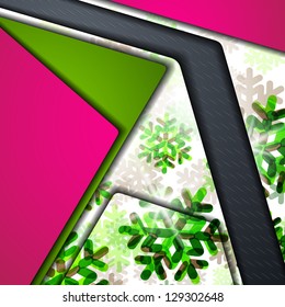 eps10, layered abstract background with snowflakes image