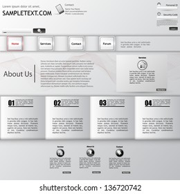 eps10, layout for the website and infographics, Full metallic style,