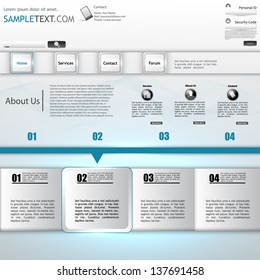 eps10, layout for the website and infographics, Full metallic style, 