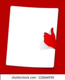 eps10, like in the form of a sticker sheet of paper sandwiched