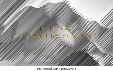  EPS10. Fondo mínimo con líneas en blanco y negro degradado. Diseño geométrico de moda. Estilos de rayado de ordenación de píxeles. ilustración vectorial