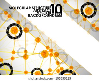 eps10, molecular structure, abstract background