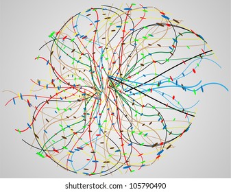 eps10, molecular structure, abstract background