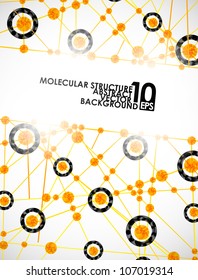 eps10, molecular structure, abstract background