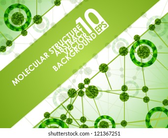 eps10, molecular structure, abstract background