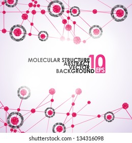 eps10, molecular structure, abstract background