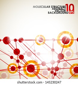 eps10, molecular structure, abstract background
