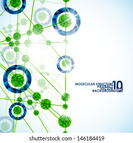 eps10, molecular structure, abstract background