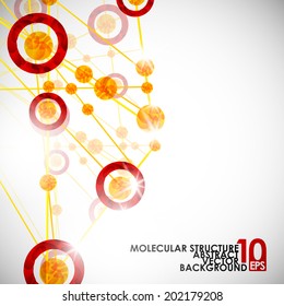 eps10, molecular structure, abstract background