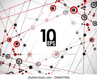 eps10, molecular structure, abstract background