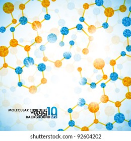 eps10, molecular structure, abstract background