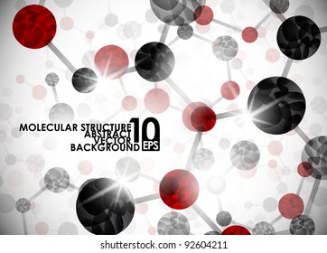 eps10, molecular structure, abstract background