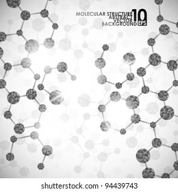 eps10, molecular structure, abstract background