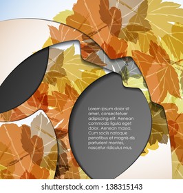 eps10, multi layered abstract background with the theme of autumn
