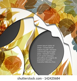 eps10, multi layered abstract background with the theme of autumn