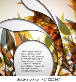 eps10, multi layered abstract background with the theme of autumn