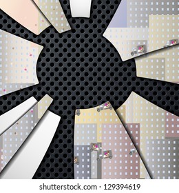 eps10, multi layered urban background