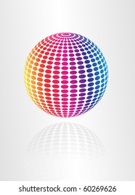 EPS10 Multicolored globe design