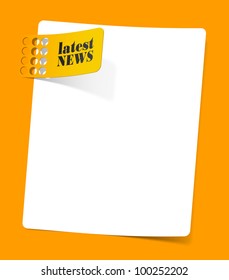 eps10, newsletter, realistic design elements