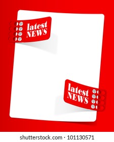eps10, newsletter, realistic design elements