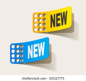 eps10, newsletter, realistic design elements