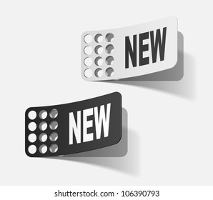eps10, newsletter, realistic design elements