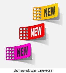 eps10, newsletter, realistic design elements