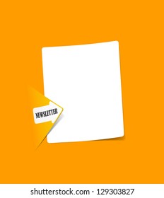 eps10, newsletter, realistic design elements