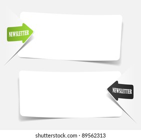 eps10, newsletter, realistic design elements