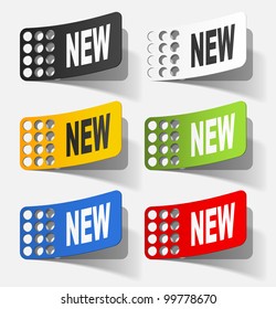 eps10, newsletter, realistic design elements
