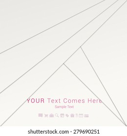 EPS10 paper design background for web site, banner, cover design - white version 