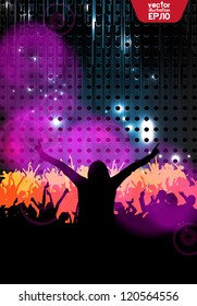 EPS10 party people vector background