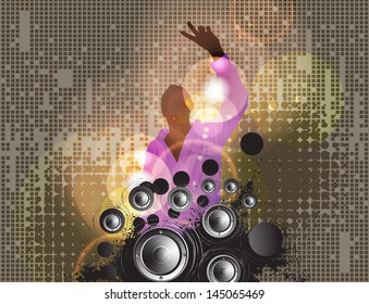 EPS10 Party People Vector Background