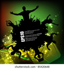 EPS10 party people vector background
