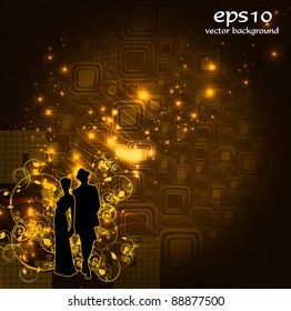 EPS10 party people vector background