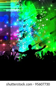 EPS10 party people vector background