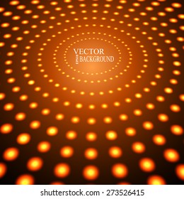 EPS10 Perspective red Dots Abstract Vector Background