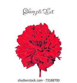 EPS10,  Red on white