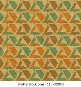 EPS10 retro seamless pattern on vintage old paper.