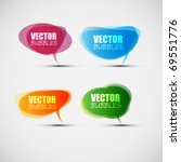 EPS10 Set of Colorful Bubbles for Speech Vector Design