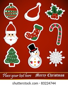 eps10 set of vector christmas decor patterns