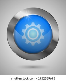 EPS10 Settings Button. Perfect for your website or app or any use you want to make of it.