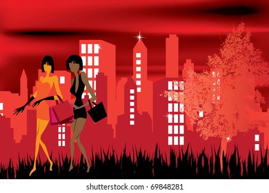Ilustración vectorial de la compra Eps10